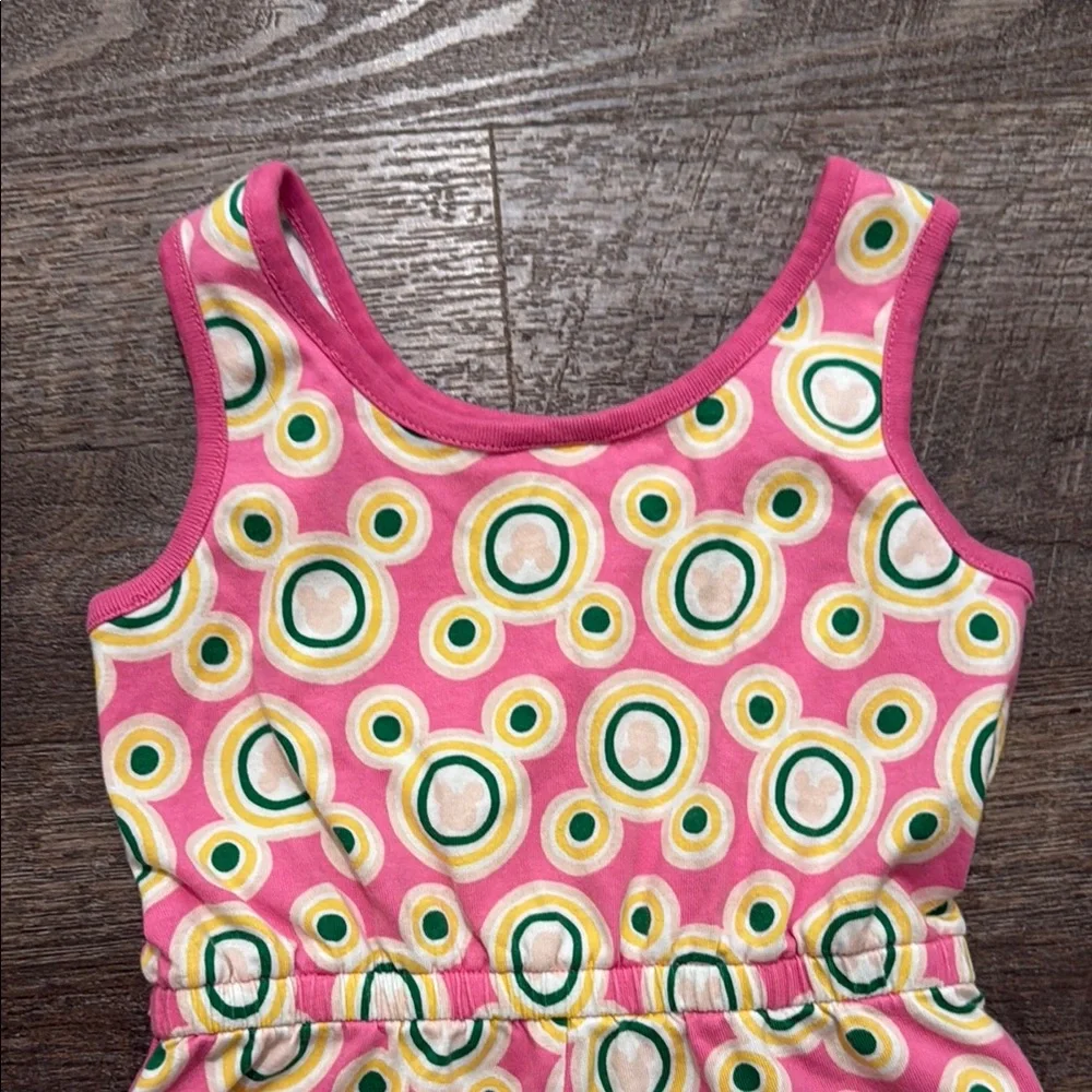 Hanna Andersson 100% Cotton Tank Romper w/ Minnie Mouse Print on Pink - Picture 11 of 12